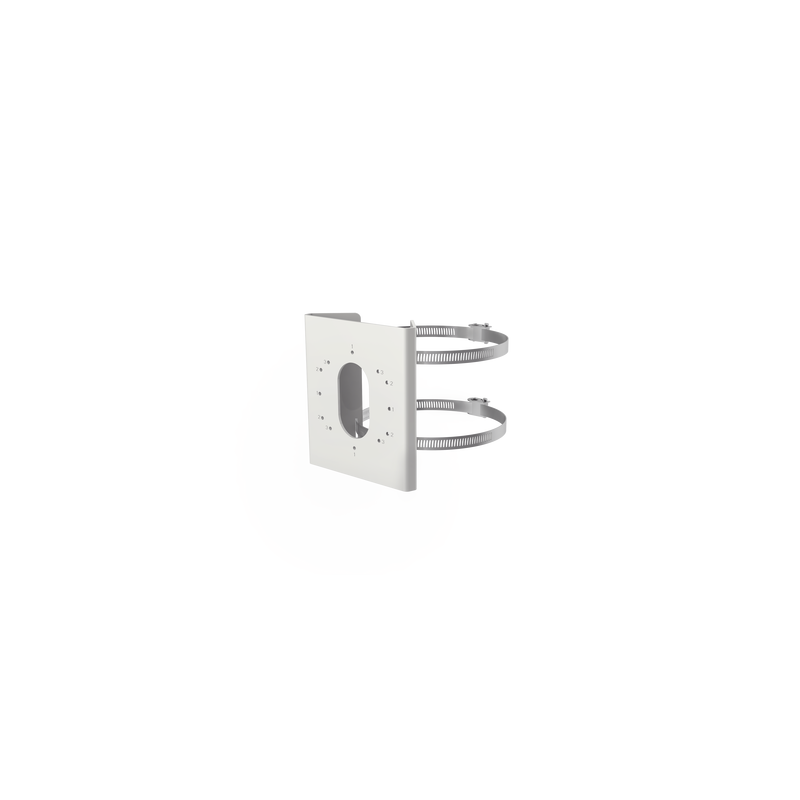 Montaje de Poste Acero Inoxidable Hikvision | LM Soluciones