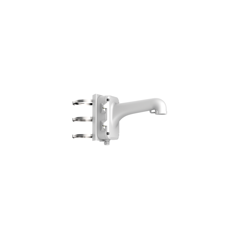 Montaje de Poste para Domos Hikvision Blanco Exterior | Precio México - Envío Inmediato | LM Soluciones