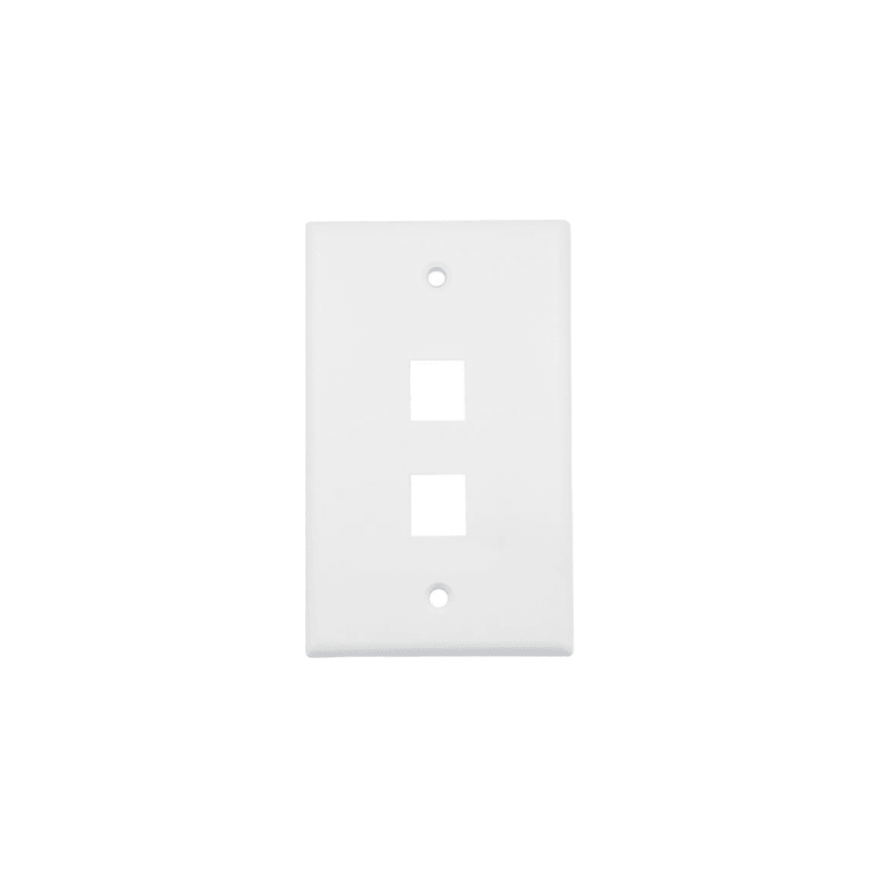 Placa de Pared Hikvision 2 Puertos Blanco ABS 20 Piezas | Precio México - Envío Inmediato | LM Soluciones