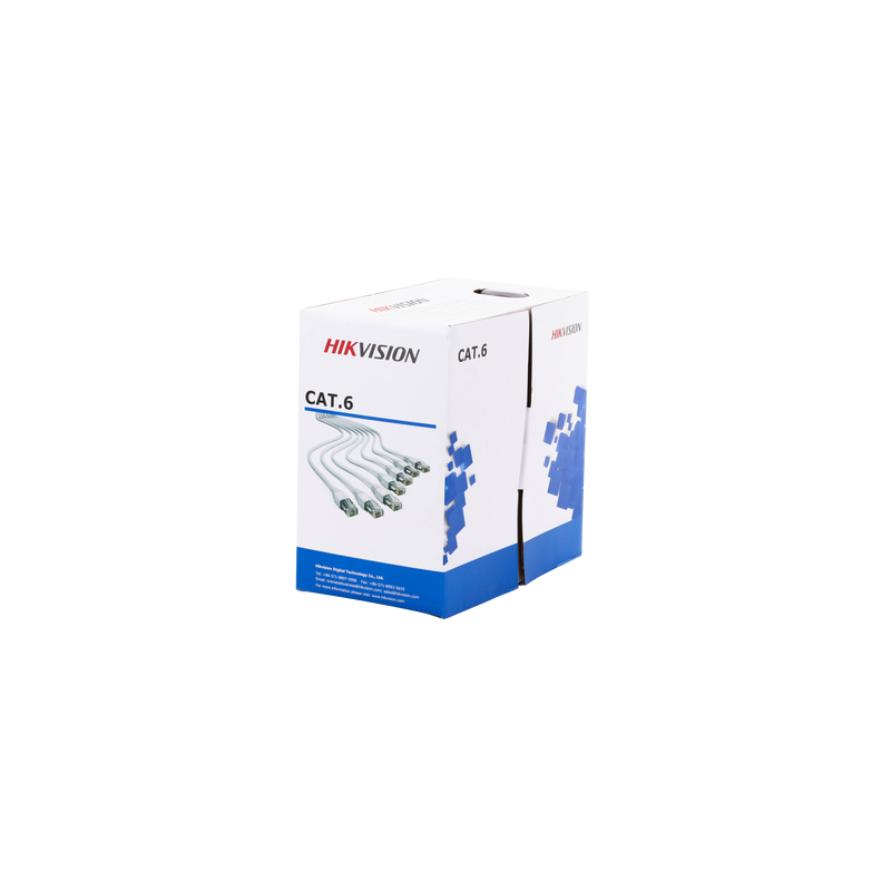 Bobina Cable Cat 6 305m Cobre HIKVISION Blanco | Precio México - Envío Inmediato | LM Soluciones
