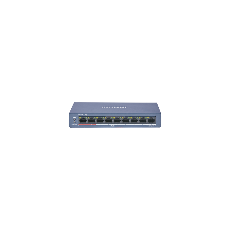 Switch PoE+ HIKVISION 8P 100Mbps 60W