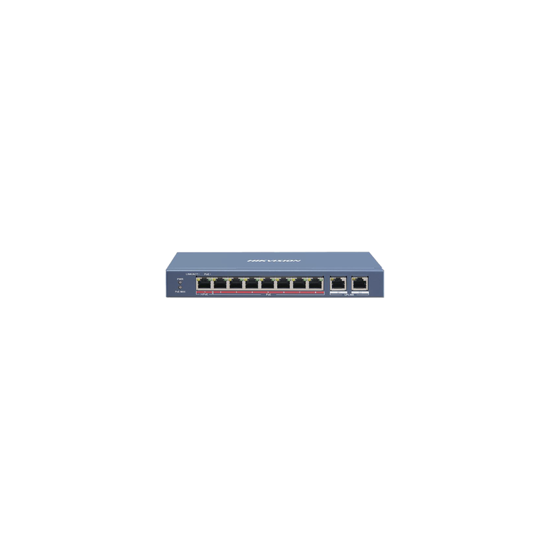 Switch PoE+ HIKVISION 7 Puertos 10/100 Mbps, 2 Uplink Gigabi | Precio México - Envío Inmediato | LM Soluciones