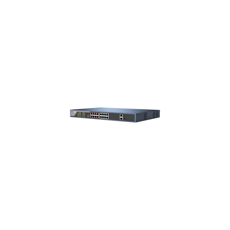Switch PoE Larga Distancia 16 Puertos HIKVISION 250m | Precio México - Envío Inmediato | LM Soluciones