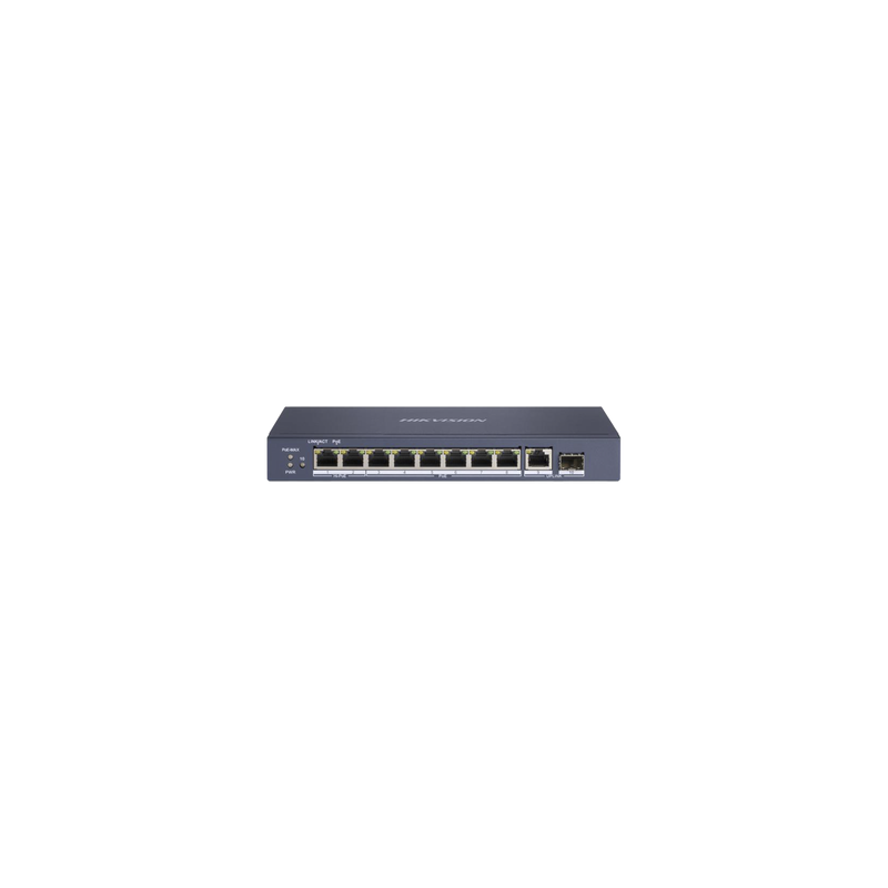 Switch PoE+ Hikvision 10 Puertos 90W con Modo Extendido | Precio México - Envío Inmediato | LM Soluciones