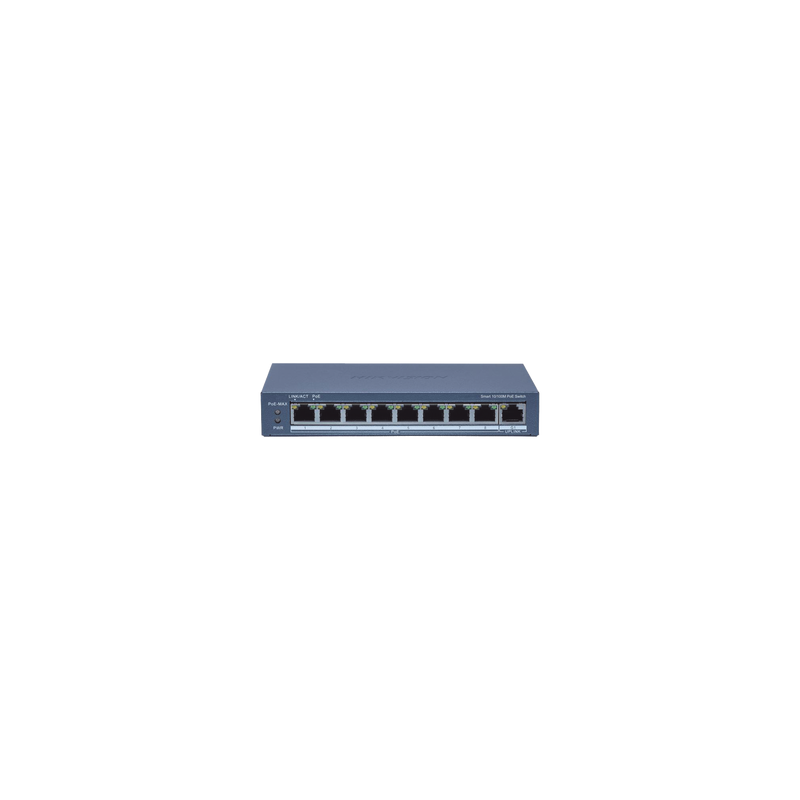 Switch Administrable PoE+ 8 Puertos Hikvision 110W | Precio México - Envío Inmediato | LM Soluciones