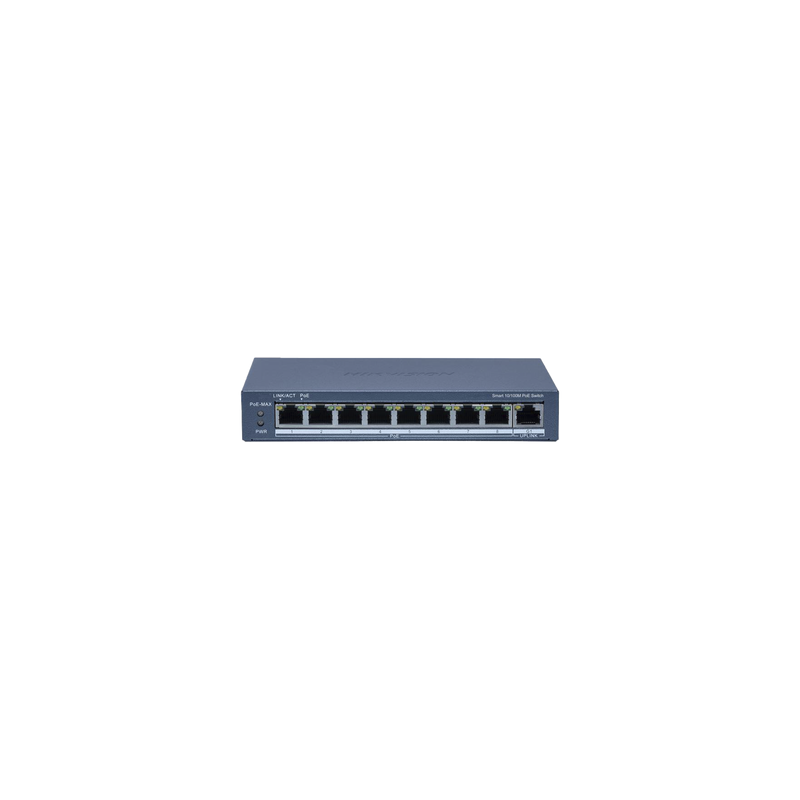 Switch PoE+ Hikvision 8 Puertos Monitoreable 60W | Precio México - Envío Inmediato | LM Soluciones