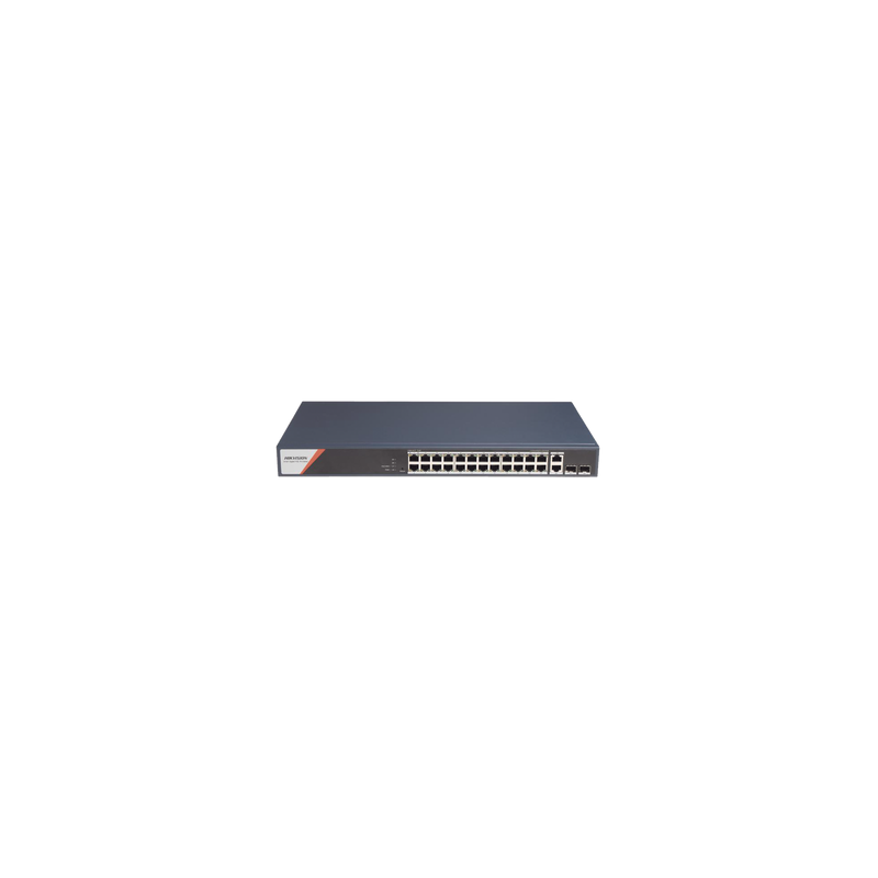 Switch PoE+ Administrable Hikvision 24 Puertos 370W | Precio México - Envío Inmediato | LM Soluciones