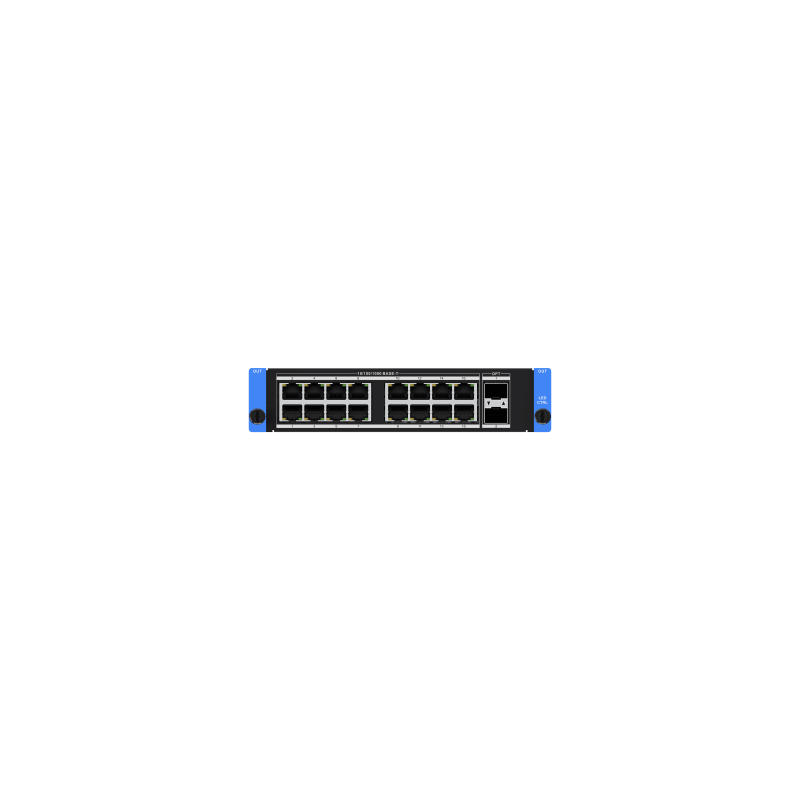Tarjeta de Video 16 Puertos Gigabit + 2 Ópticos 10Gbps HIKVI