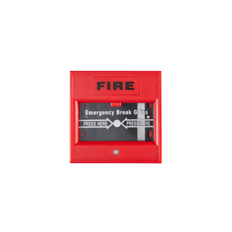 Botón Salida Emergencia HIKVISION Rojo FIRE NO NC