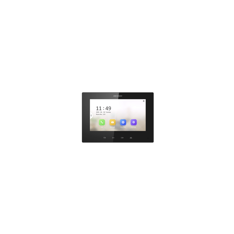 Monitor IP Lite  (No touch) para Videoportero IP / Apertura Remota y Video en Vivo /  PoE Estándar / Principal o Esclavo