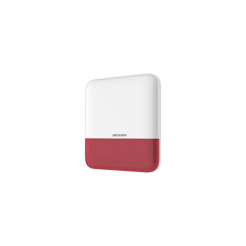 Sirena Inalámbrica AX PRO 110dB Rojo IP65 | Hikvision | Precio México - Envío Inmediato | LM Soluciones