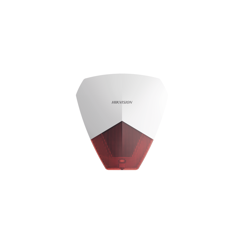 Sirena Estrobo Hikvision Cableada Roja 105 dB IP54 | Precio México - Envío Inmediato | LM Soluciones