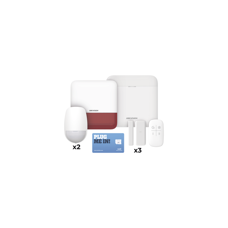 Kit Alarma AX PRO Hikvision con GSM, Wi-Fi y Ethernet