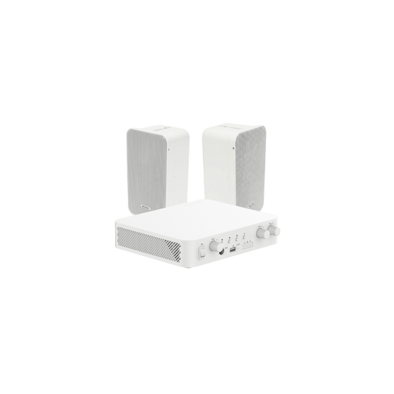 Kit Amplificador Bluetooth Hikvision 100V Música Ambiental | Precio México - Envío Inmediato | LM Soluciones
