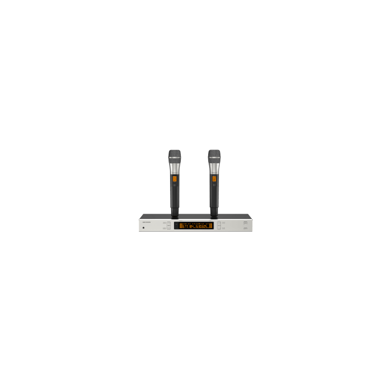 Sistema de Micrófono Inalámbrico UHF / 2 Canales / Micrófono de Mano / Frecuencia 821-942 MHz / Distancia 100 m / Salida Balanceada y No Balanceada / Sincronización Infrarroja / Recepción True Diversity