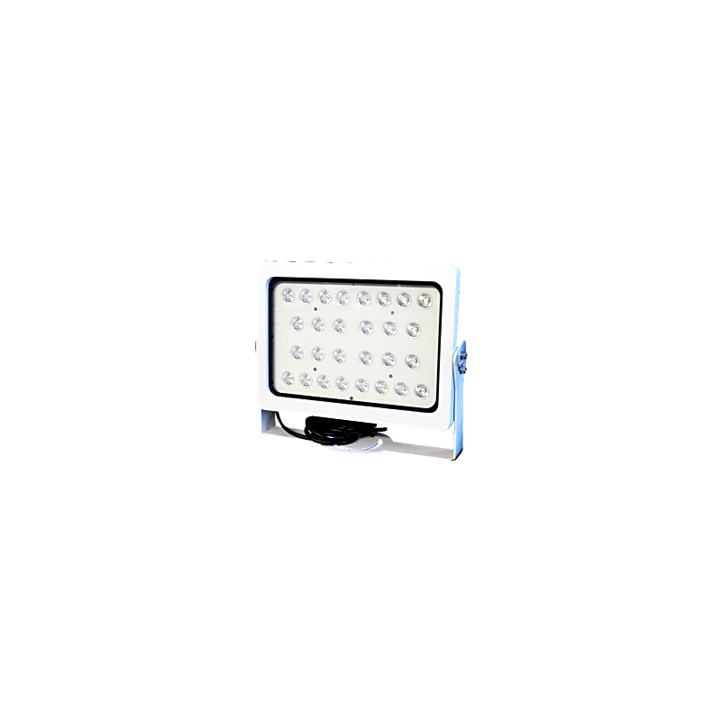 Luz Estroboscópica Suplementaria / 28 LEDs de Alta Luminosidad / 250 lx a 50 m / Ángulo 10° / IP66 / Control TTL / Protección contra Falso Disparo / Aluminio Aleación