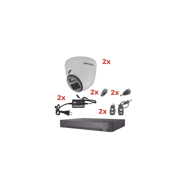 Kit TurboHD 1080p Audio Bidireccional Hikvision | Precio México - Envío Inmediato | LM Soluciones