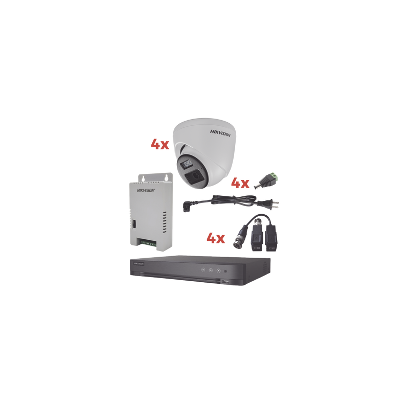 Kit Audio Bidireccional TurboHD 1080p DVR 4 Canales Hikvisio | Precio México - Envío Inmediato | LM Soluciones