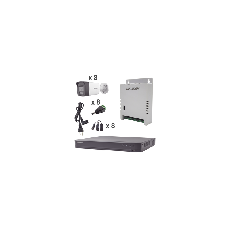 Kit CCTV Hikvision 8 Cámaras 4K con Audio Bidireccional | Precio México - Envío Inmediato | LM Soluciones