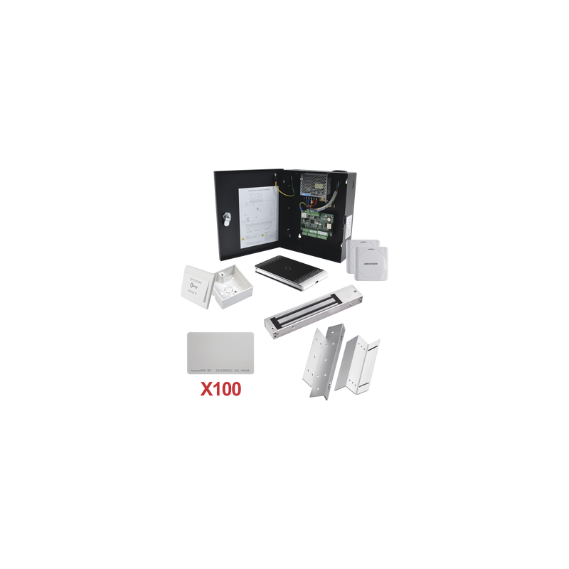 Kit Control Acceso Hikvision 1 Puerta, Lector Entrada/Salida | Precio México - Envío Inmediato | LM Soluciones