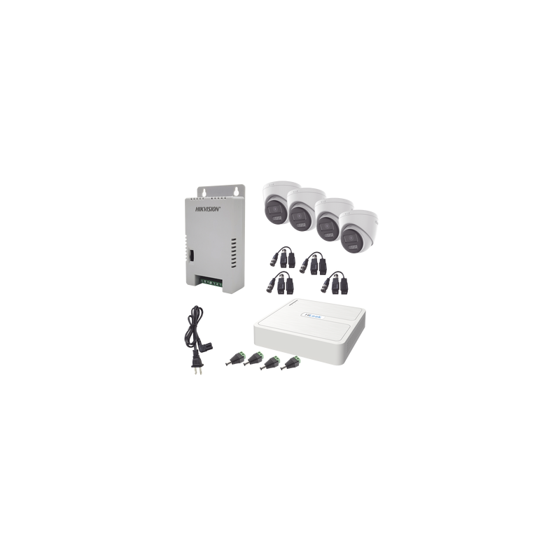 Kit HiLook TurboHD 1080p con Audio Bidireccional 4 Cámaras | Precio México - Envío Inmediato | LM Soluciones