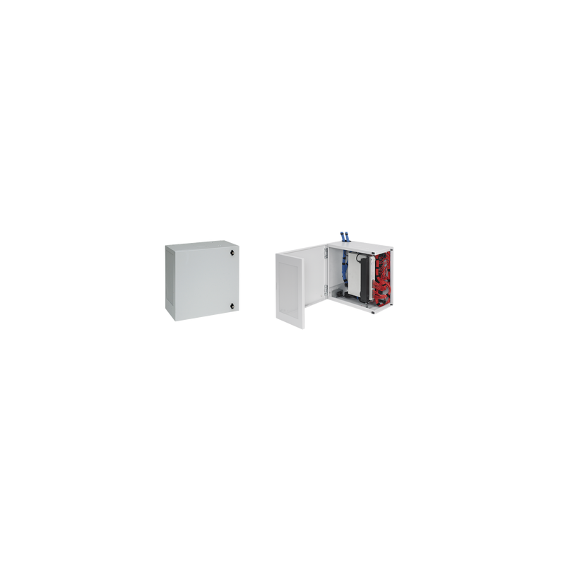 Gabinete de Montaje en Pared L-Box, 610x610x313 mm, Acero, 6 | Precio México - Envío Inmediato | LM Soluciones