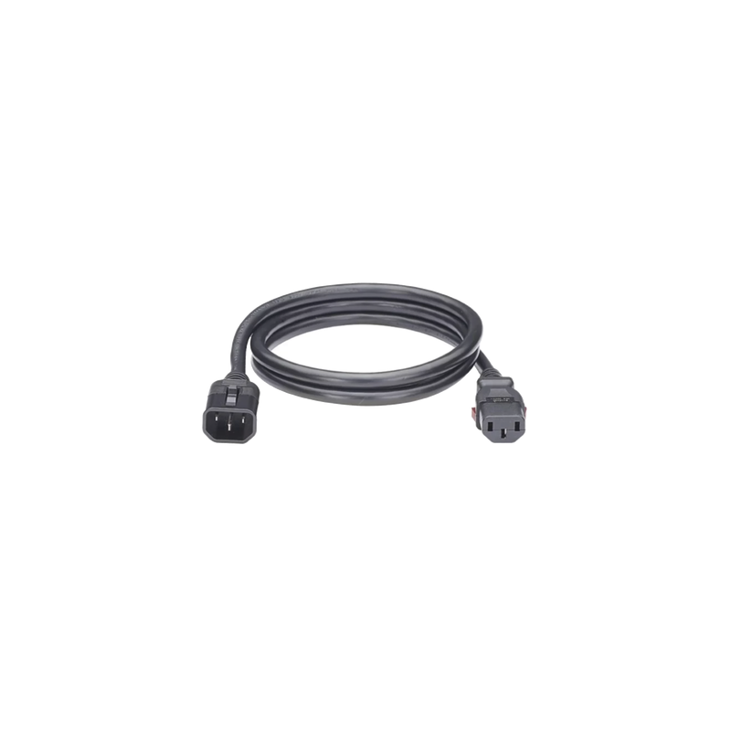 Cable Alimentación IEC C14 a C13 con Bloqueo 1.2m Hoffman | Precio México - Envío Inmediato | LM Soluciones