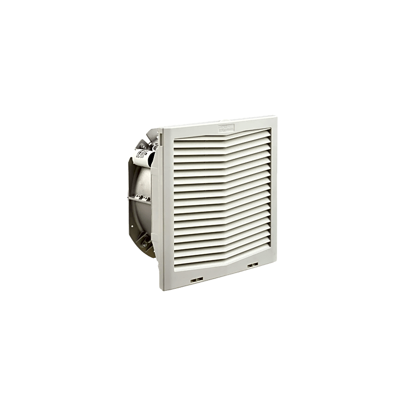 Ventilador Con Filtro de Montaje Lateral HF13, Con Flujo de Aire de 395 CFM, 115 Vca, Color Gris Claro 