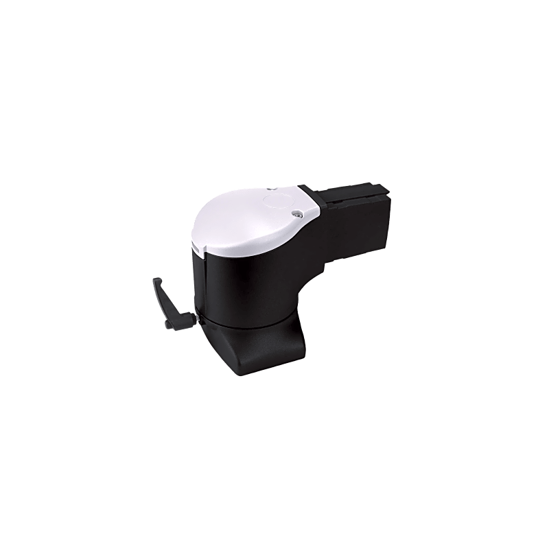 Acoplamiento de Codo con Brida para Montaje de Gabinete HMI, Brazo Syspend 180-Max / Rotación 300° / Capacidad de Carga 180 lb (81.6 kg) / Aluminio Color Negro Jet / Incluye Accesorios
