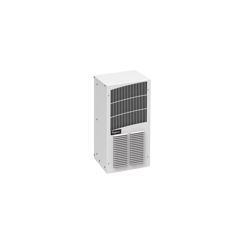 Aire Acondicionado Compacto Para Exterior, Uso en Gabinetes de Telecomunicaciones de Grado Industrial, Frío/Calor T20, 2000 BTU, 115 Vca, de Acero, Color Gris
