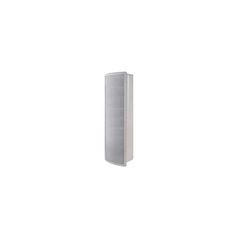 Altavoz Tipo Columna para Exterior, Configurable a 40, 20, 10 o 5 Watts, Color Blanco, Fabricado en Aluminio