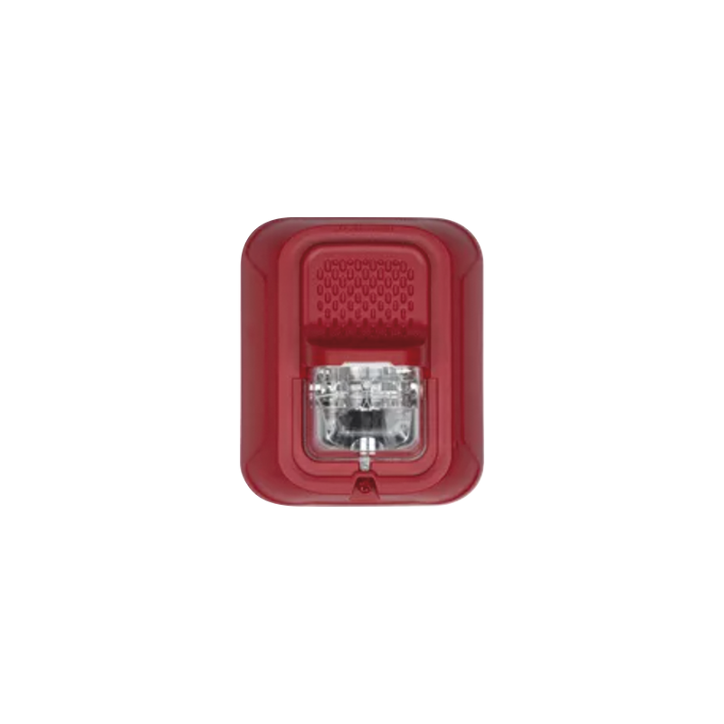 Bocina estrobo para pared color rojo , sin etiquetas