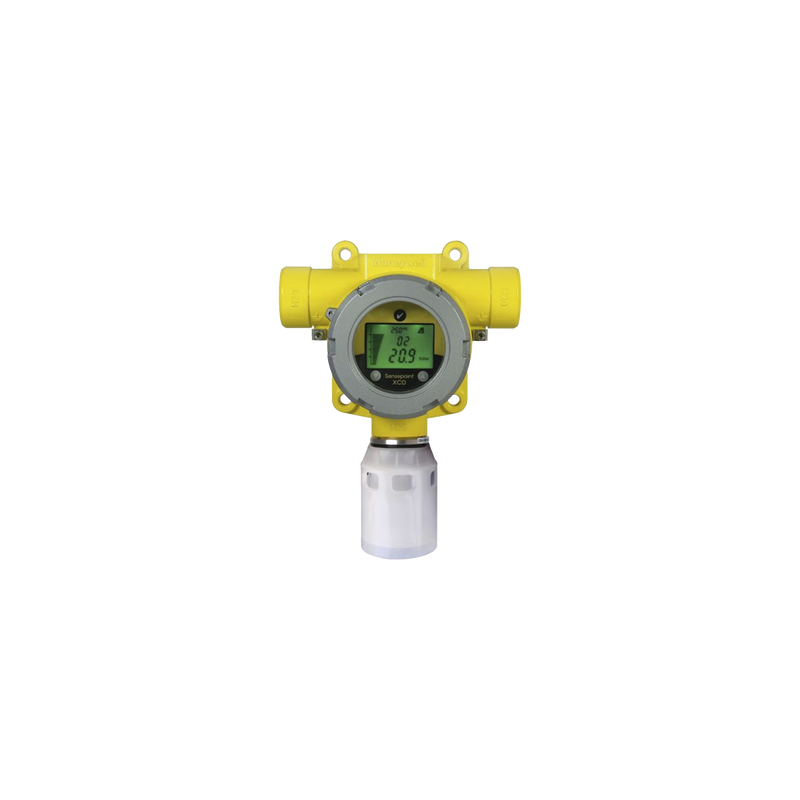 Detector De Gas Fijo, Con Sensor De Oxigeno EC 0-25% V/V,  Salida Modbus y 4-20 mA, Certificación UL/c-UL/INMETRO, Entradas 2x3/4" NPT, Carcasa Pintado De Aluminio Grado Marino LM25, Rango de Gas Fijo, Serie Sensepoint 