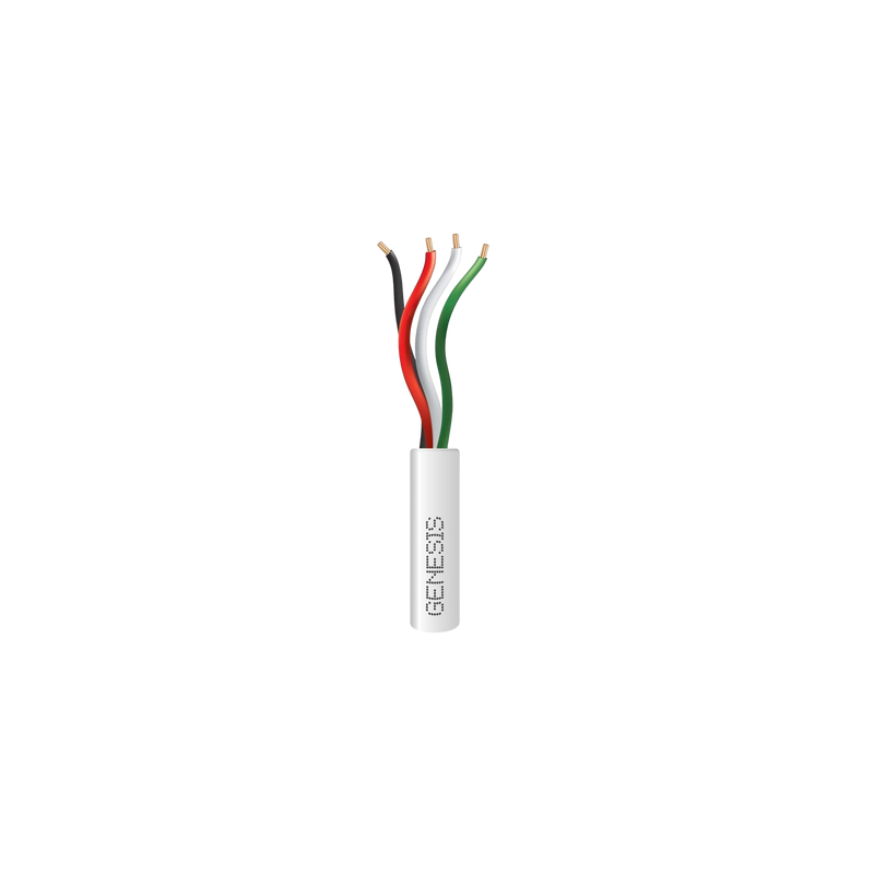 Bobina Cable Cobre 4x22 AWG Genesis 305m para Alarmas | Precio México - Envío Inmediato | LM Soluciones
