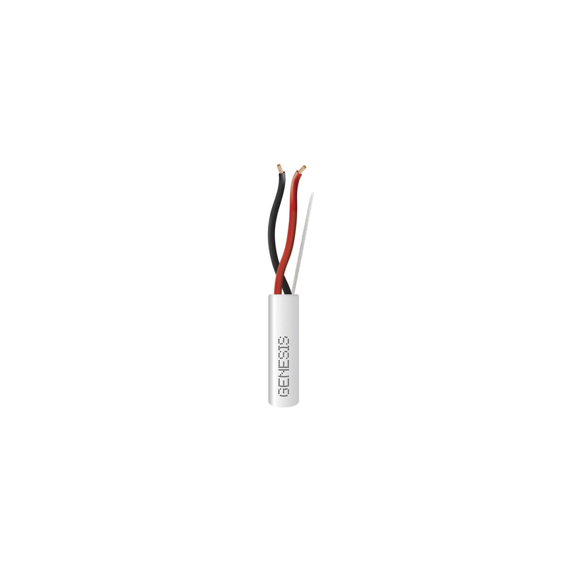 Bobina Cable 2x16 AWG Riser CMR-CL3R 305m Blanco Genesis | Precio México - Envío Inmediato | LM Soluciones