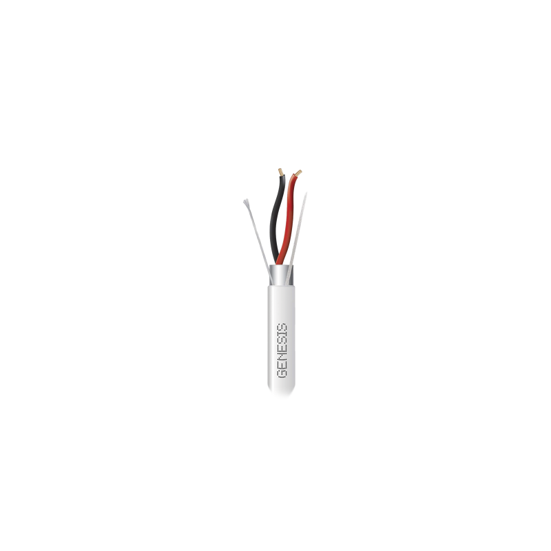 Cable 2x22 AWG Blindado Genesis 305m Blanco Riser | Precio México - Envío Inmediato | LM Soluciones