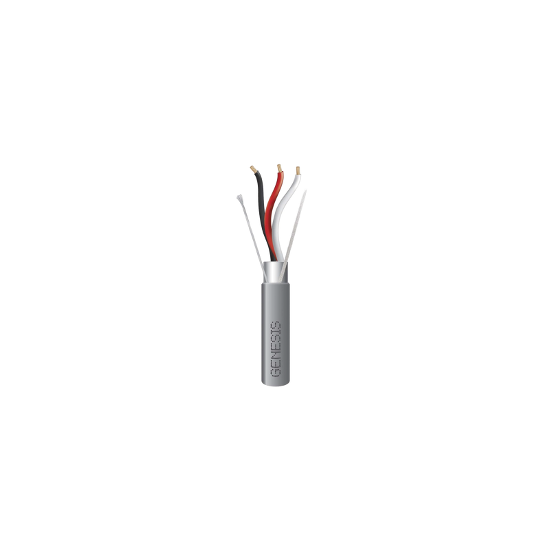 Carrete 305m Cable 3x16 AWG Blindado Riser Gris Genesis