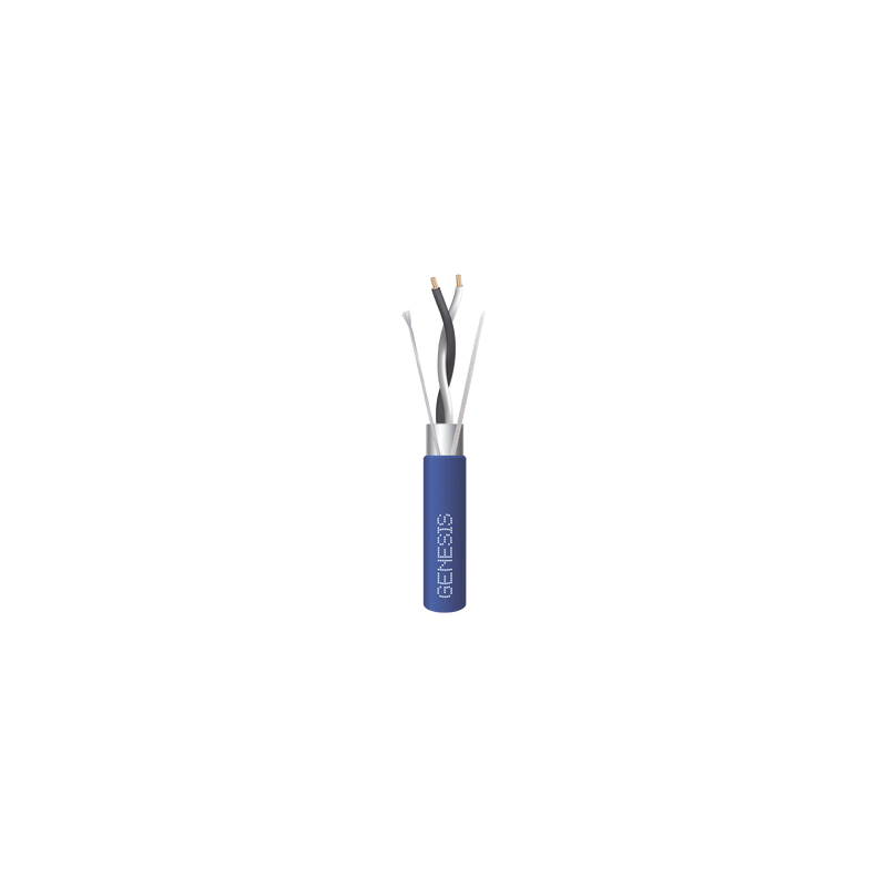 Bobina Cable 2x22 AWG Blindado Plenum 305m GENESIS | Precio México - Envío Inmediato | LM Soluciones