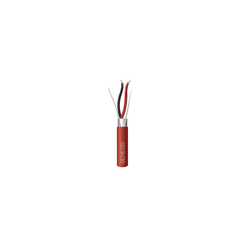 Bobina Alambre 152m 2x16 AWG Blindado PLENUM Genesis Alarmas | Precio México - Envío Inmediato | LM Soluciones