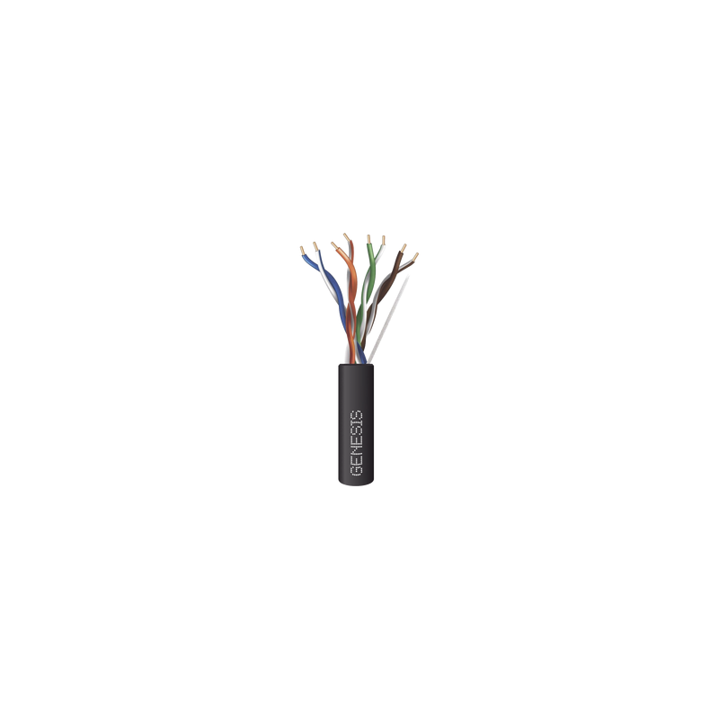 Bobina Cat6 PLENUM 305m GENESIS para CCTV | Precio México - Envío Inmediato | LM Soluciones