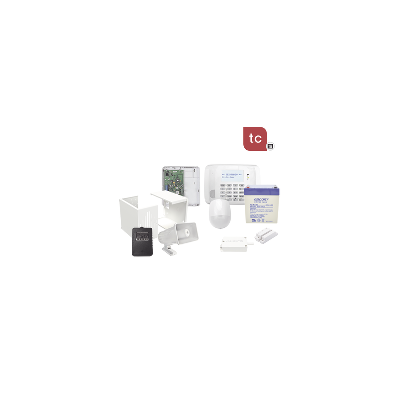 Kit Panel Alarma VISTA48 Cableado Comunicador IP Total Conne