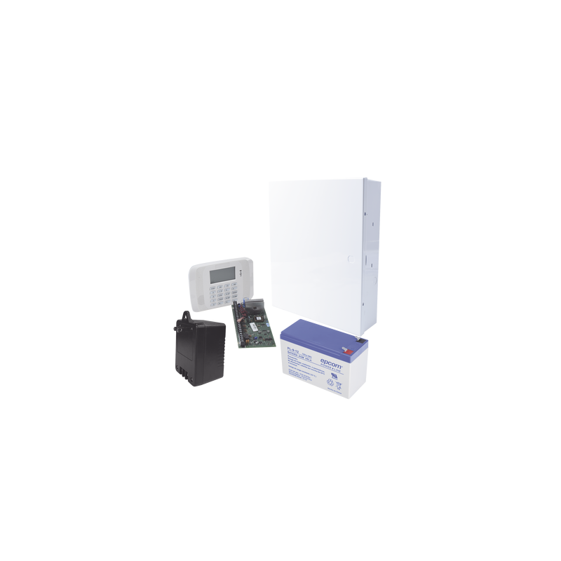 Kit Panel Alarma VISTA48LA con Gabinete y Batería 9Ah Reside