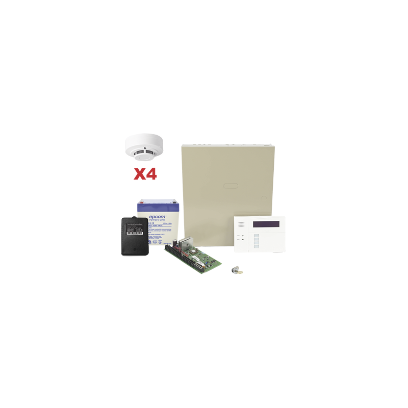 Kit Alarma Honeywell VISTA48LA con 4 Sensores de Humo | LM S | Precio México - Envío Inmediato | LM Soluciones