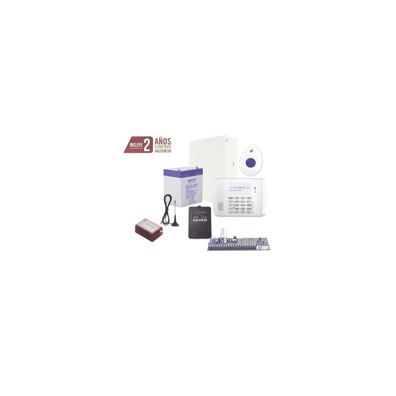 Kit Alarma VISTA48 Honeywell con Botón Pánico y Detección Ca