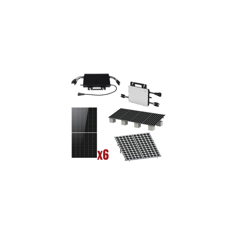 Kit Solar Interconexion  / 3kW  220Vca / Microinversores HOYMILES / Montaje Incluido  