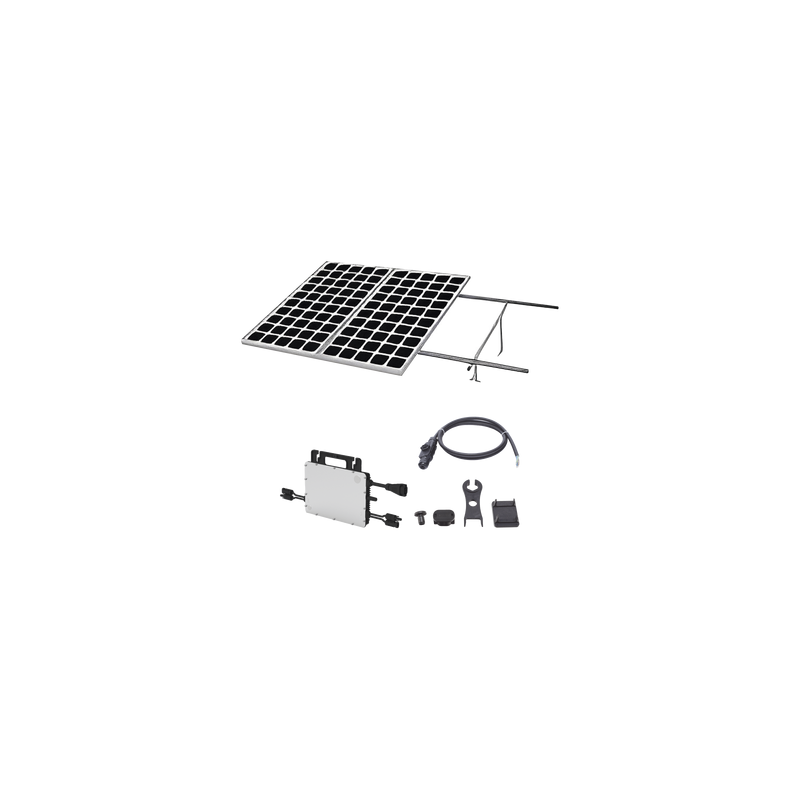 Kit Solar para Interconexión de 1.1 KW de Potencia Pico 220Vcc con Microinversor 1KW y 2 Módulos de 550 W (Incluye Montaje )