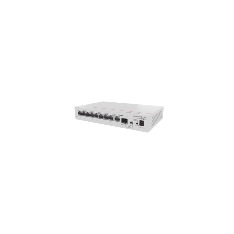 Switch Gigabit PoE HUAWEI S110-8P2ST 8 puertos + 2 SFP 124W