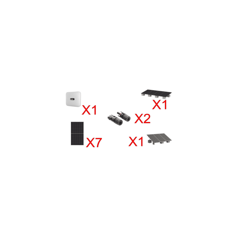 Kit Solar Interconexion  / 4 kW  220Vca / Inversor HUAWEI/ Montaje Incluido  
