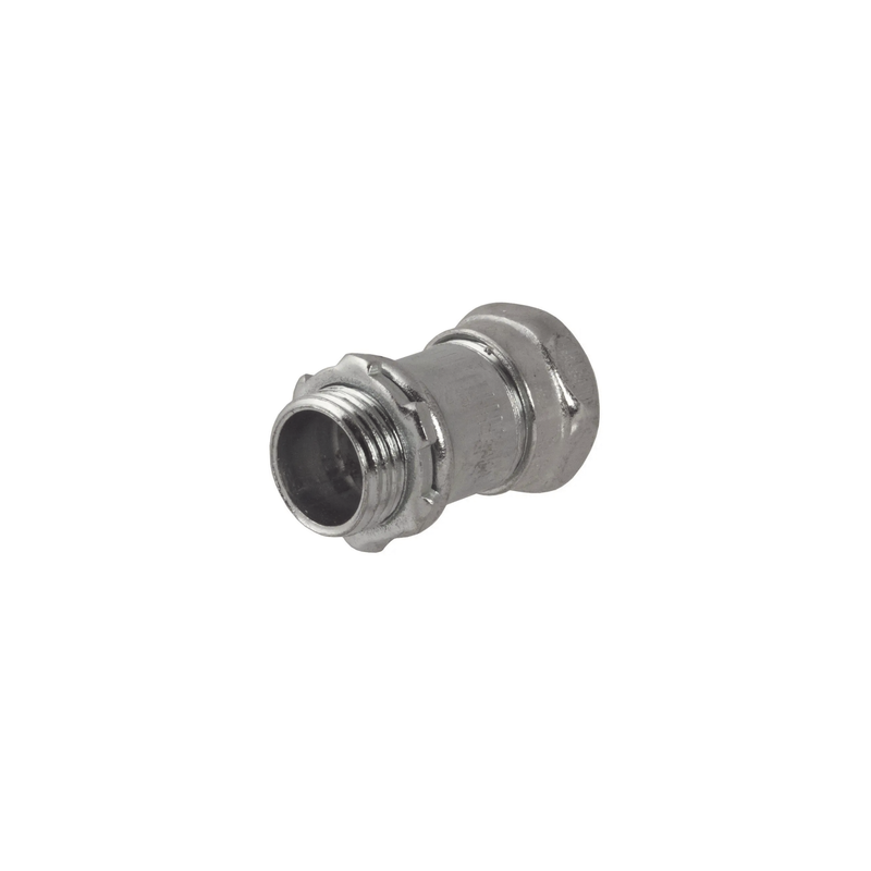Conector Recto Compresión de Acero Galvanizado | Precio México - Envío Inmediato | LM Soluciones