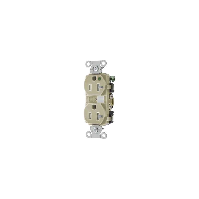 Contacto Duplex Hubbell 20A 250V Nema 6-20R Grado Hospitalar